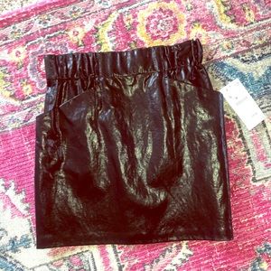 NWT - Zara feaux leather skirt